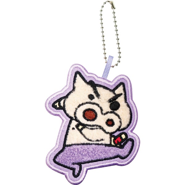 J's Planning WCM022 Crayon Shin-chan Embroidered Patch Charm Key Holder