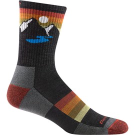 Darn Tough Men's Sunset Ridge Micro Crew Lightweight with Cushion Sock (Style 1997) - Charcoal, Large