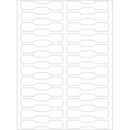 Herma 10 x 49 mm Semi-circle Ring/ PriceMatt Labels for Manual Marking - White (600 Labels)