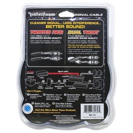 (2) Rockford Fosgate RFI-10 RFI10 10 Foot Twisted Pair OFC Car Audio RCA Cables