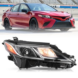 TUSDAR Fits For 2018 2019 2020 2021 2022 2023 Toyota Camry LED Headlight L LE SE Assembly Headlamp Replacement(Right Passenger Side)