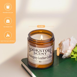 GOPAS Gopas Book Lover Candle, Book Inspired Candle, Book Lovers Gift Ideas, Gifts for Readers, Reading Gifts, Birthday Gifts, Book Themed Gifts for Women, Book Lovers, Bookworm, Librarian, Men
