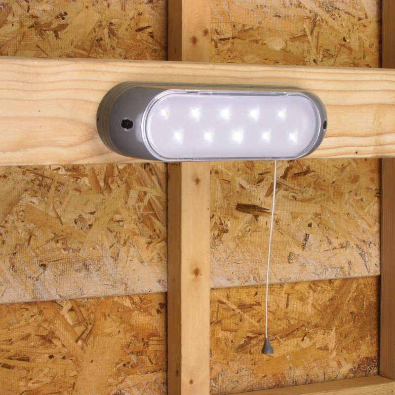 Woods L949 Light, Security 10LED Solar Powered SHED, One Size,
