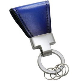 Vintage Revival Productions Key Clip x YUHAKU Leather Magnetic Key Holder Key Case, Made in Japan, blue
