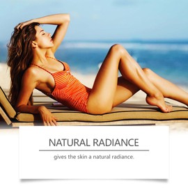 Natürliche Selbstbräunungscreme Für Gesicht & Körper | Dunkle, Langanhaltende Bräune Ohne Künstlichen Geruch | Express-Bräunung in 1 Stunde | Mit Applikator-Handschuh | 100g Skin Tanning Cream