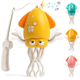 XYICLZU Electric Dancing Octopus Toy, Rechargeable Magic Crawling Toys for Kids, Baby Tummy Time Toys with Music, Birthday Gifsts for Boys Girls, Funny Dancing Squid Toy for Office Desk Decor