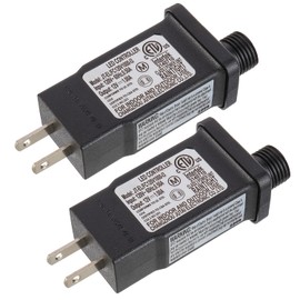 SIGANDG 12V 12W LED Transformer Replacement Class 2 Power LED Controller with 8 Modes Supply for Christmas String Light Inflatable Decorations IP44 Waterproof Low Voltage Transformer(2 Pcs)