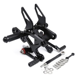 PROCNC Motorcycle Aluminum Rearsets Foot pegs Rear sets Footrest Fit for Suzuk.i GSXS1000 2015 2016 2017 2018 2020 2021 2022 2023 KATANA 2020 2021 2022 2023 (Black)