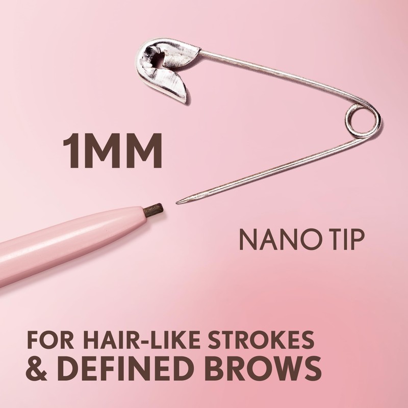 Covergirl Clean Fresh Brow Nano, 500 Medium Brown, Eyebrow Pencil,