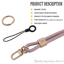 YOYOL Wrist Lanyard for Keys, Wristlet Strap Keychain,Key Chain Holder,Cool Key Chain for Women & Men