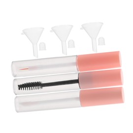 Baluue Refillable Beauty Tools 4 Empty Tubes for Mascara Eyeliner Lip Oil with Precision Brush Funnel Set