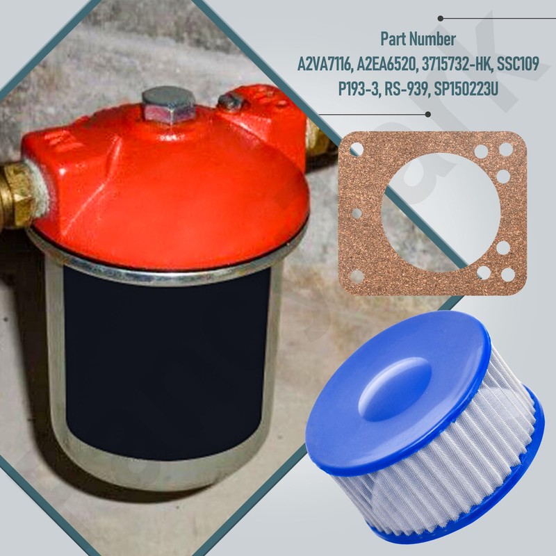 3 Pack A2VA7116 A2EA6520 Strainer Kit & Gasket Compatible with