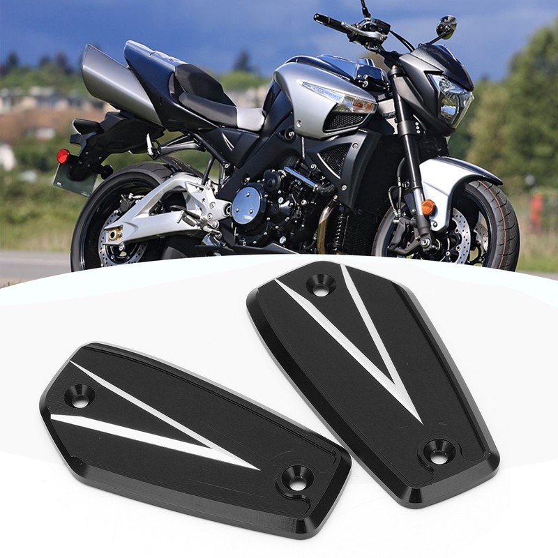 2pcs Front Brake Reservoir Cylinder Cover Cap Replacement for Suzuki