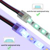 HOMELYLIFE 5 Pin RGBW LED Strip Connectors 10mm Solderless 20