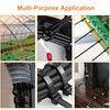 Pack of 100 Cable Ties Resealable Black 7.6 x 250