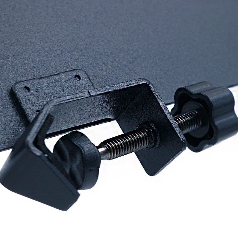 ZONADAH Clamp-On Rack Tray Holder, Microphone Stand Shelf, 20X22cm Surface