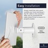 Wasserstein Solar Panel Compatible with Ring Spotlight Cam/Plus/Pro Battery, Stick