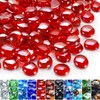 GasSaf Red Fire Glass Beads for Outdoor Fire Pit, Fireplace,