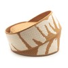 CRAFTMEMORE 1.5 Inches Cotton Poly Webbing Strap, Nature Leaf Pattern