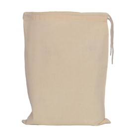 12 Pack Cotton Canvas Drawstring Shoe Storage Travel Bags in Bulk, Wholesale Blank Cotton Draw String Sack Packs (Natural)