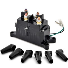 ELEFOCUS 12V 250A ATV Winch Solenoid Relay Contactor Thumb Truck for ATV UTV - for Model A2000 A2500 U2500 5ci 2.5ci 2.5ce 3.0ci 3.0ce 3.0s RT15 RT25 RT30 XT15 XT25 XT30 RT40 XT40