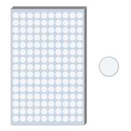 3000 Pieces, 12mm - White Dot Stickers, Round Circle Sticky Dots Labels