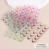 FSpronail Ombre French Tip Nail Stickers 12 Sheets 3D Line