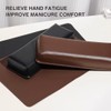 MIKOMAY Nail Arm rest,PU Leather,Soft High-Density Sponge Manicure Set-Experience Ultimate