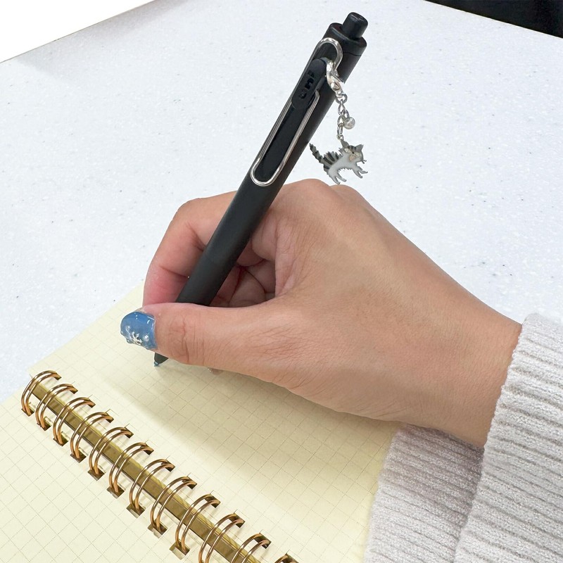 miwaki sya-pen01 Ballpoint Pen, Gel Ink, Black, Sharing, Cat Accessory,