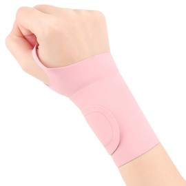 Wrist Supporter, Ultra-Thin/Ultra Lightweight, Tendon Sheath, Joint Fixation, Pressure Adjustment, Wrist Supporter, Thin, Breathable, Sweat Absorbent, Quick Drying, Injury Prevention, Ultra-Thin, Sports, Housework, Nursing, Computer/Smartphone Operation, Unisex (1, Pink)
