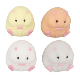4 Colors Hamster Stress Relief Toy Funny Sensory Stretch Cute Decompression Squeeze Hamster Shape Toy
