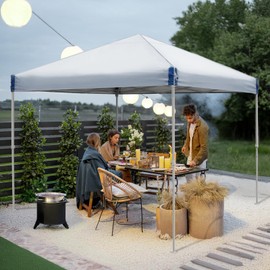 Aoodor 12x12 FT Pop Up Canopy Tent - Portable Instant Shade for Camping, Parties, and Outdoor Events - Sturdy Iron Frame, Water-Resistant 210D Oxford Fabric, Easy Assembly with Roller Bag