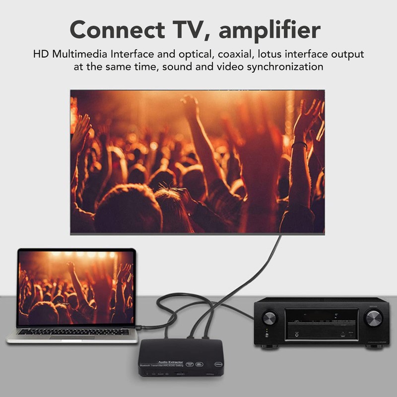 Goshyda HDMI Audio Extractor 4K, HDMI to HDMI and 60Hz