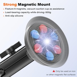 Magnetic Mount Magnet for Action Camera, 360 Quick Car Holder Attachment for GoPro Max Hero 13 12 11 10 9 8 7 6 Insta360 X3 X4 Go3 DJI Action 4 Osmo Pocket 3 Mounting Accessories
