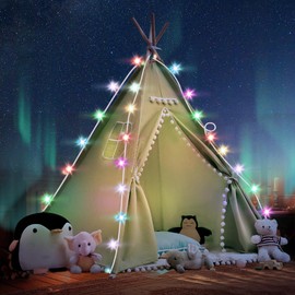 Teepee Tent, 120 x 120 x 160 cm, Play Tent with Felt Ball, Indoor Playhouse, Multiple Colours, Canvas, Teepee Tent, Reading Tent & Playroom, Children's Tent (Green)