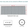 PartyDelight 6ft Gold Sequin Table Skirt for Round/Rectangle/Square Table for