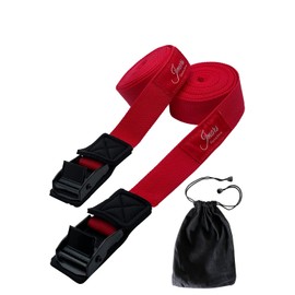JMARS Load Tightening Belt, 9.8 ft (3 m), 6.4 ft (6 m), Scratch Resistant Model, Tensile Strength Tested by Domestic Evaluation Mechanism, Set of 2 (6m, Red)