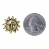 Jim Clift Design Sun Face Gold Lapel Pin - 1