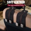 Xugoox 2Ps Car Seat Back Hook, Car Hooks for Headrest,