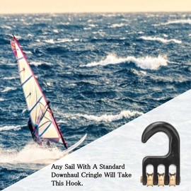 Windsurfing Pulley Hook, 3 Wheel Windsurfing Rigging Pulley Hook, Aluminium Alloy and Copper Windsurfing Accessories, for Boats, Windsurfing