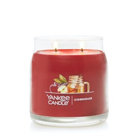 Yankee Candle Ciderhouse Scented, Signature 13oz Medium Jar 2-Wick Candle, Over 35 Hours of Burn Time
