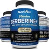 Nutrivein Premium Berberine HCL 1200mg Plus Organic Ceylon Cinnamon -