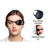 Premium Handmade Metal Gear Leather Eye Patch with Soft Foam