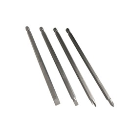 6" Extra Long Quick Change Power Drill Bits (4 Piece Screwdriver Bit Set)