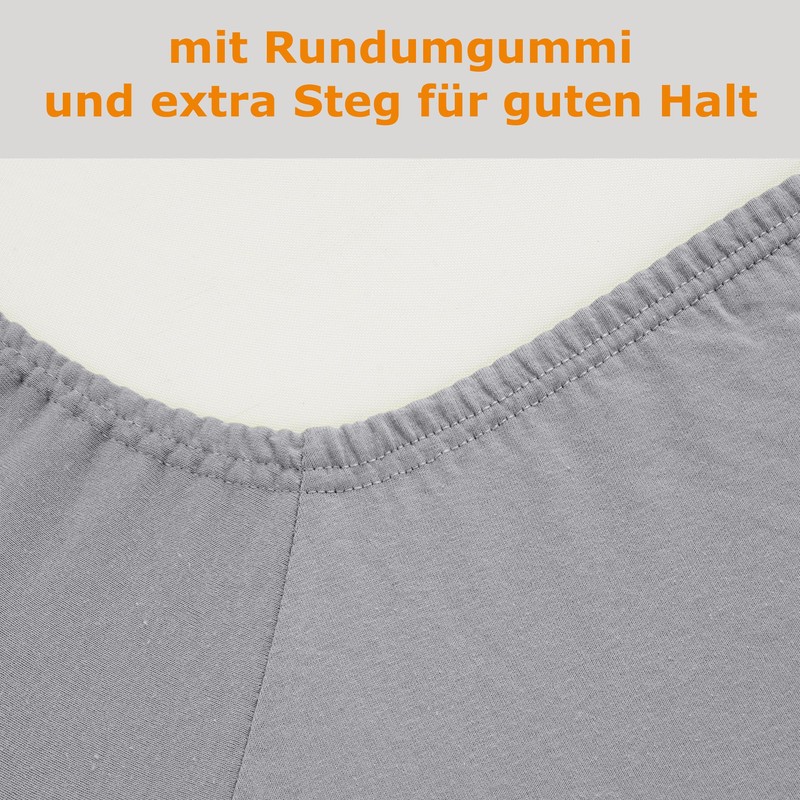 home4good Fitted Sheet, 160 x 200 cm, 100% Combed Cotton,