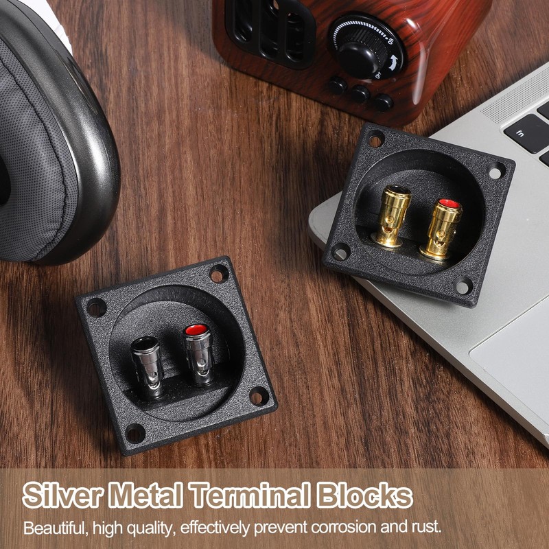 2 PCS Speaker Box Terminal Cup, 2.24" Subwoofer Box Terminal