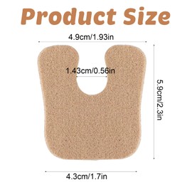 36 Pieces U Shaped Felt Callus Pads Horseshoe Pad Metatarsal for Foot Pain Relief Protect Calluses from Rubbing On Shoes Foot Pads for Calluses and Bottom of Foot Men Women