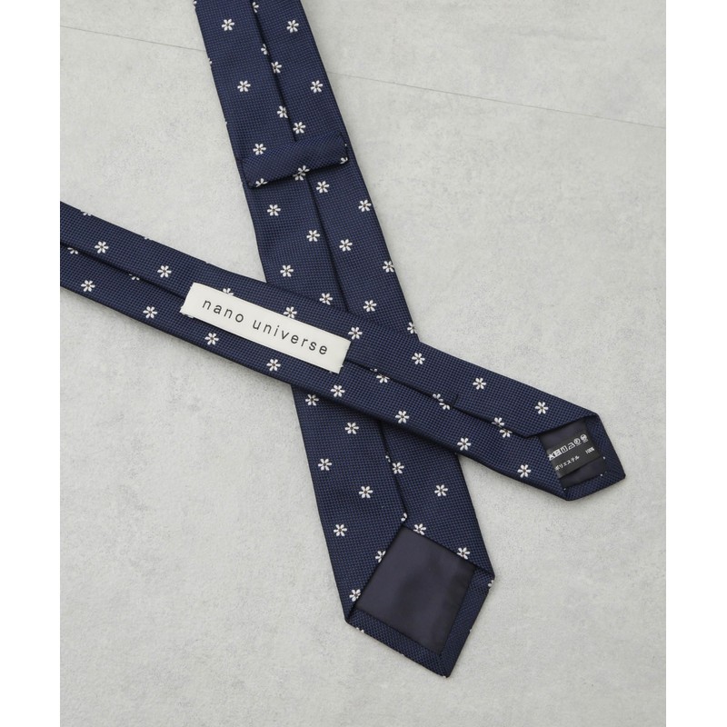 Nano Universe 668-5142201 Men's Washable Flower Necktie, Kyoto, 050 brown
