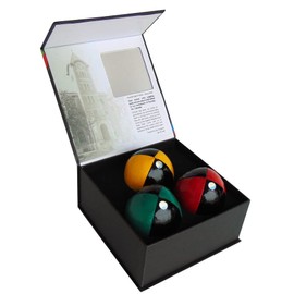Higgins Brothers World's Finest Juggling Kit. Three Canadian Made Juggling Balls in a Beautiful Display Box. Comes with Exclusive Online Instructions. Made in Canada (Black Based Balls)