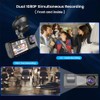 Dual Lens Dash Camera for Car, 1080P Dash Cam Front